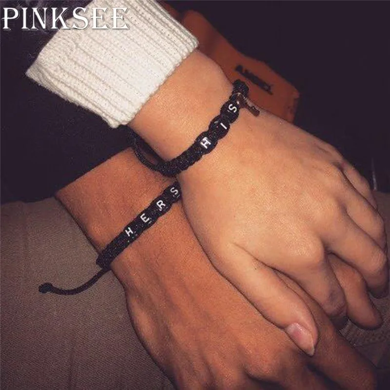 Регулируемый браслет PINKSEE для влюбленных пар 1 пара|adjustable bracelet|bracelet keycouple bracelet lovers