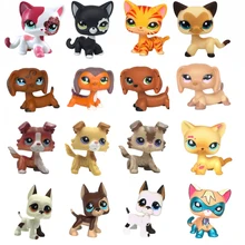 Real pet shop toys standing Short Hair cat 2249 339 2291 Collie 1542 Dog Great Dane 577 Dachshund 640 675 Christmas gift