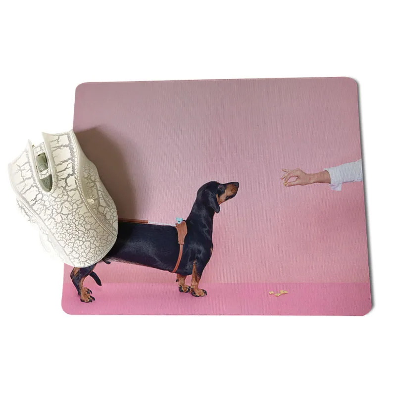MaiYaCa Новое поступление Dachshung собака противоскользящие прочные силиконовые коврики размер для 180x220x2 мм и 250x290x2 мм маленький коврик для мыши - Цвет: 18x22cm