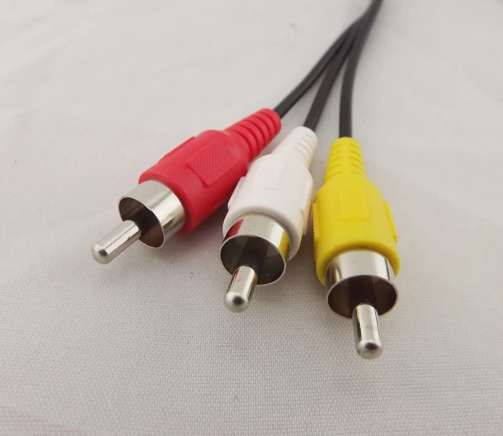1 шт. 5 футов 4 Pin S Video штекер 3 RCA папа AV Аудио Видео адаптер кабель DVD ПК ТВ|video av