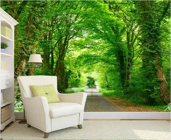 

3d wallpaper custom mural non-woven 3d room wallpaper setting wall beautiful forest green path photo 3d wall murals wallpaper