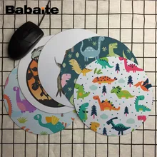 Babaite Подарочный коврик для мальчика, динозавр, мультфильм, удобная мышка, коврик для игровой мыши, размер для 20x20 см, 22x22 см, резиновые коврики для мыши