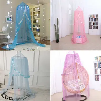 

Round Lace Insect Bed Canopy Netting Curtain Dome Mosquito Net Elegant Princess Bedroom Décor Mesh