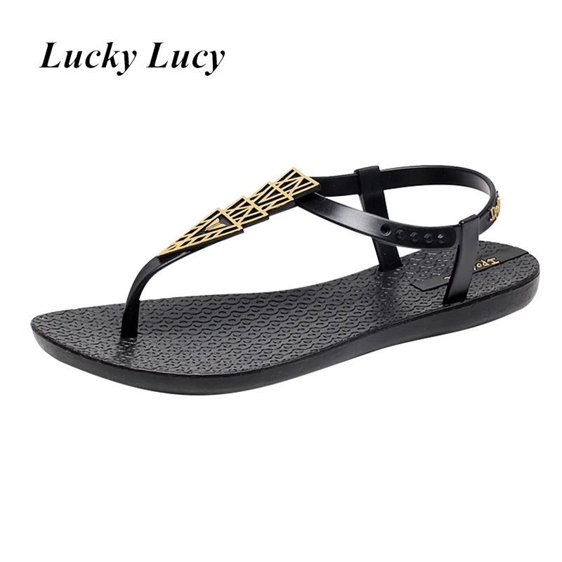 

Women Sandals Comfortable Flat Sandals Summer Ladies Shoes Flats Black Brown Sandals Women 2018