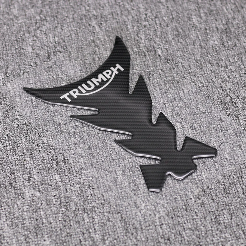

3D Carbon Fiber Motorcycle Fuel Tank Pad Cover Protector Decal Stickers for Triumph 675R Tiger 800 XC Speed Triple