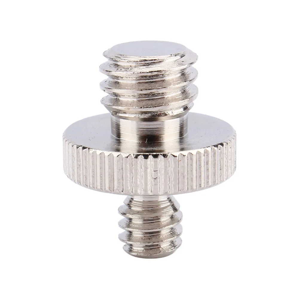 2 Pcs 1/4" Male to 3/8" Male Tripod Screw Adapter Shoe Metal Threaded Screw Tripod Female Mount