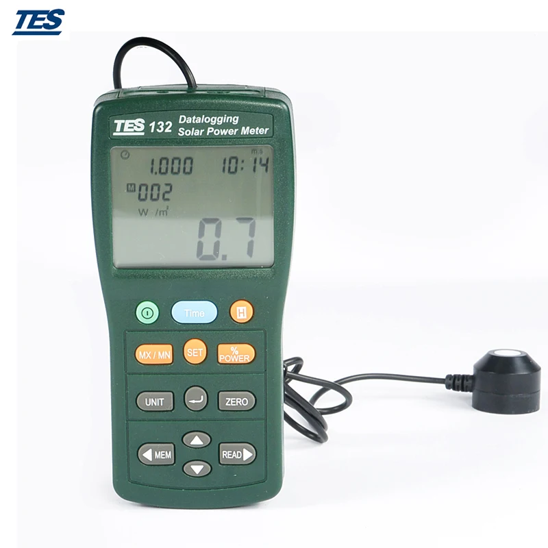 

Solar Power Meter Tester Datalogging W/USB Cable And Software TES-132 New
