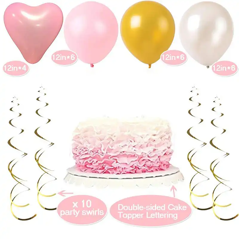 Nastasia Birthday Decoration Balloon 32 Inch Baby Shower Girls First Birthday Party Anniversaire Fille Fiestas Infantiles Ballons Accessories Aliexpress