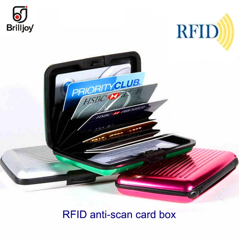 2018New Waterproof Metal Wallet Business Credit Card Case Holder Anti