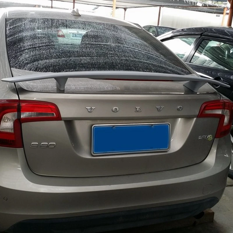 Спойлер для Volvo S60 спойлер из АБС материала заднего крыла автомобиля задний