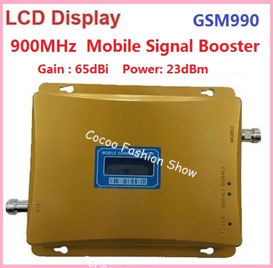 

LCD Display GSM 900Mhz Mobile Phone GSM990 Signal Booster , GSM Signal Repeater , GSM Cellular Signal Amplifier + Power Supply