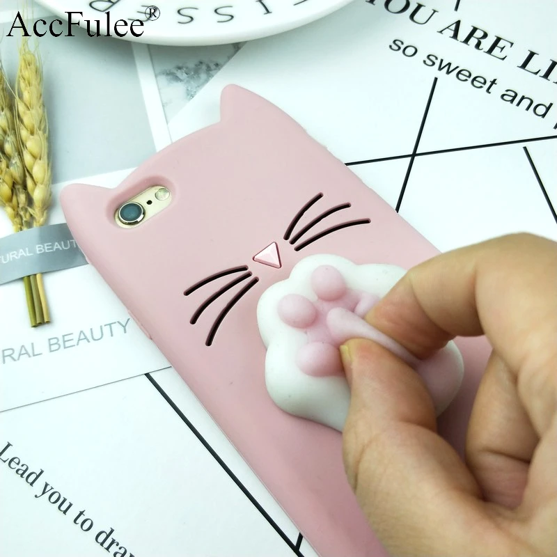 3D милый японский блестящий чехол с бородатым котом для iphone 4 4S SE 5 5S 5C 6 S 7 8 Plus X XR XS 11