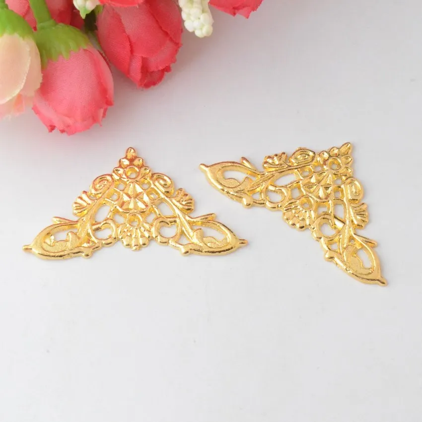 MIAOCHI 10Pcs Photo Album Angle Pressure Corner Protector Protects Golden Color Metal Bag 49x35mm F0820 | Украшения и аксессуары