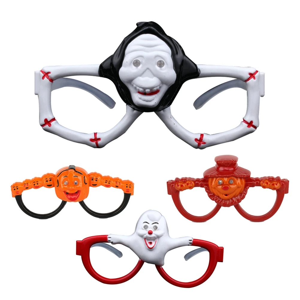 Funny Halloween LED Glow Sunglasses Light Up Glasses Eyewear without