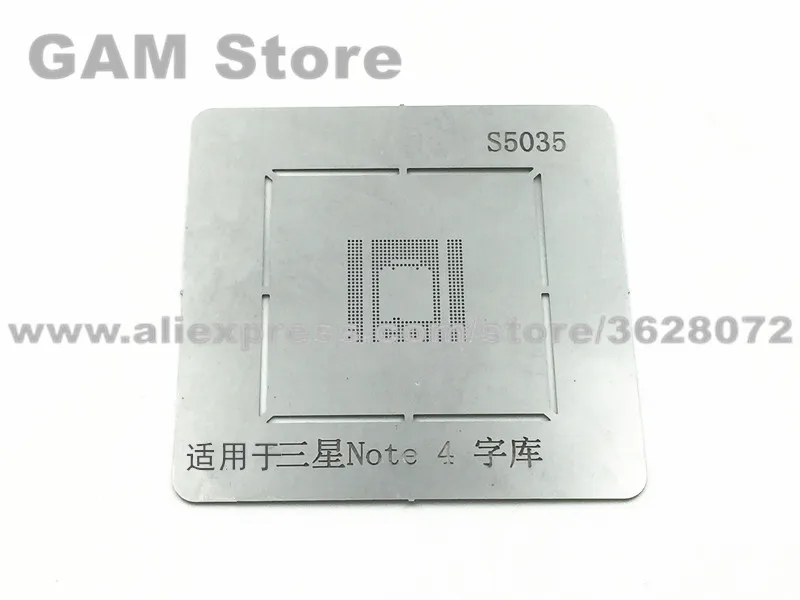 KMR210008M-A805 BGA Stencil For Samsung note4 eMMC Chip Reballing Pin Direct Heating Template S5035 5pcs/lot | Инструменты