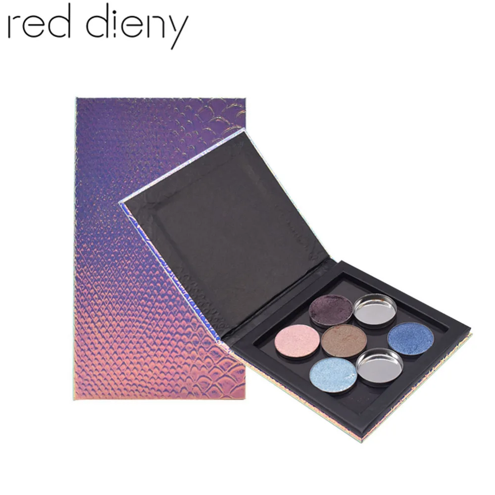 Empty Eyeshadow Palette Glitter Fish scale Patterns Lipstick
