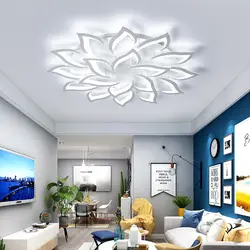 Светодиодные потолочные светильники гостиная лампа простая современная творческая личность пост-современная акриловая спальня лампа