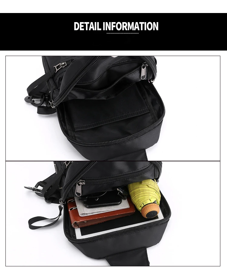 Многофункциональная мужская сумка через плечо, водонепроницаемый нагрудный рюкзак, короткая сумка на плечо