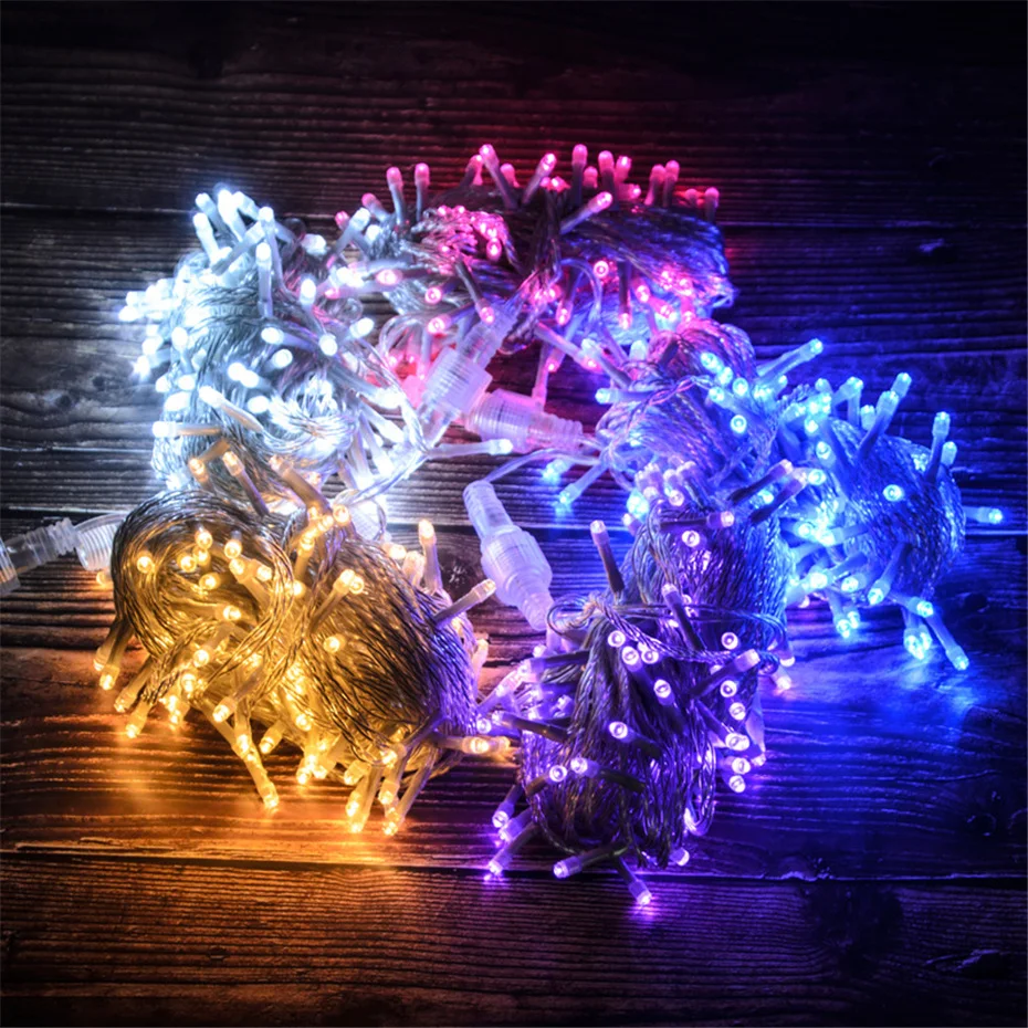 Outdoor Projector String Lights 10-100m Street Garland LED Christmas Lighting EU Plug Fairy Icicle Lights For garden park Decors Outdoor Projector String Lights 10-100m Street Garland LED Christmas Lighting EU Plug Fairy Icicle Lights For garden park Decors