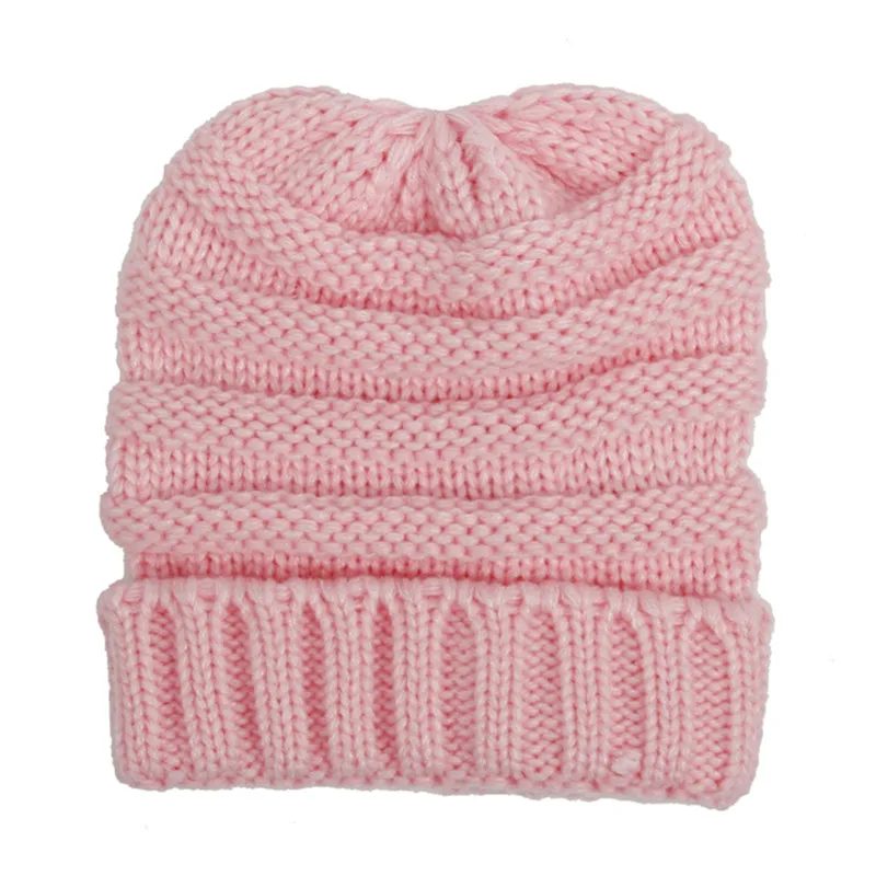 Girl Boy Hat Warm Knitted Woolen Beanie Cap Winter Autumn Baby Hat New