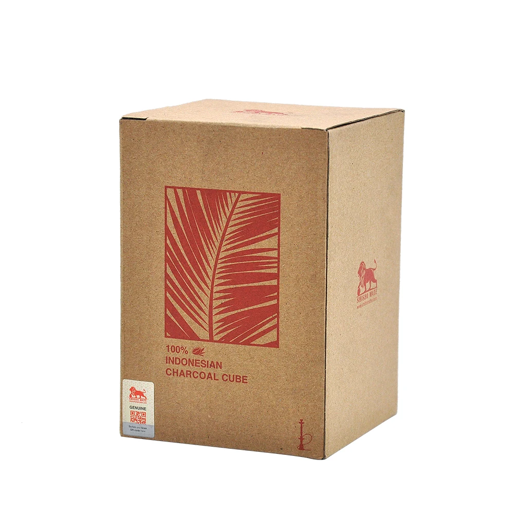 96 куб/коробка квадратный Natrual кокосовый уголь для кальяна наргиле аксессуары