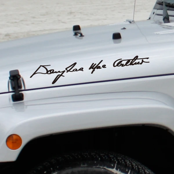 General Douglas Macarthur Handwriting Signature Car Styling