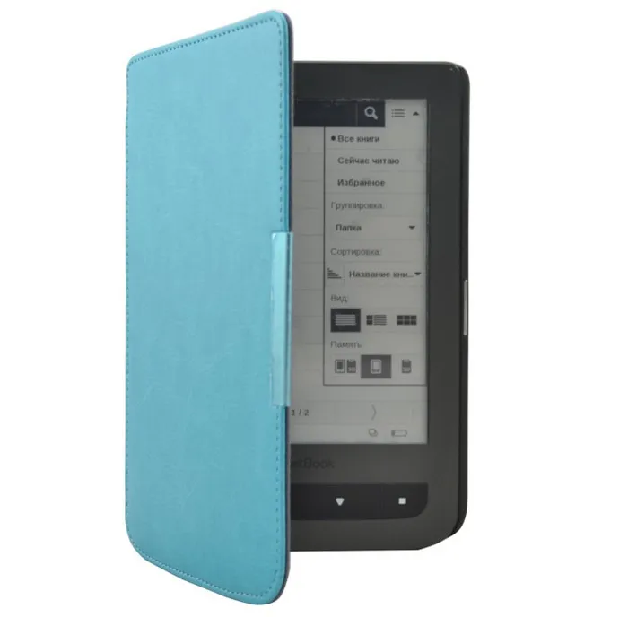 New Crazy Horse Magnetic Flip Leather Cover Case For Pocketbook Touch 614624626 6 6 inch Free Shipping (8)