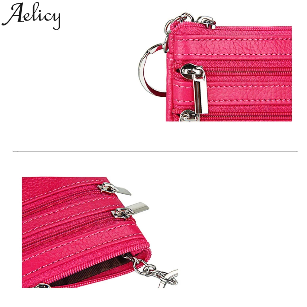 Aelicy, модный мужской женский студенческий короткий кошелек, сумочка, кожаная сумка с несколькими карманами, посылка для карт, держатель для карт, сумка для карт