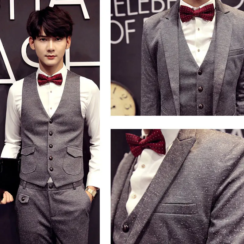 Hombres Formal de Fiesta Boda británico Bowtie Corbata Ajustable Pajarita Traje Smoking