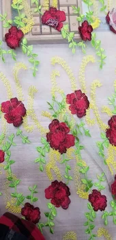 

top quality Sophia-1.819 french lace fabric african lace fabric with embroidery mesh tulle fabric