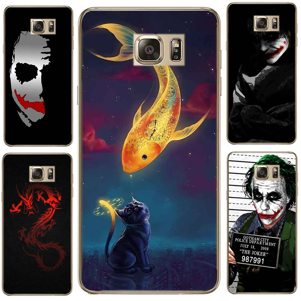 Case For SamSung Galaxy S7 S8 Plus A7 A3 A5 2017 S6 Edge Phone Wolf And Fish Cute Clown Patterned Series Soft TPU Animal | Мобильные