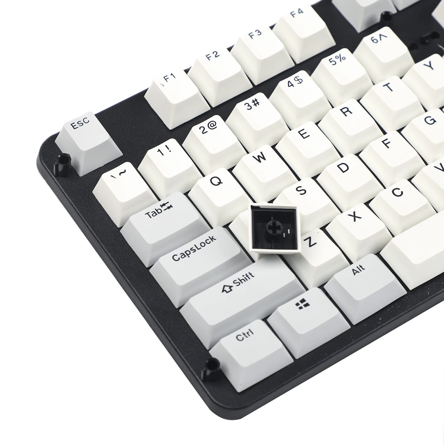 YMDK 108 PBT Вишневый профиль двойная съемка черный серый без блеска для стандартной ANSI 104 87 61 MX механическая клавиатура