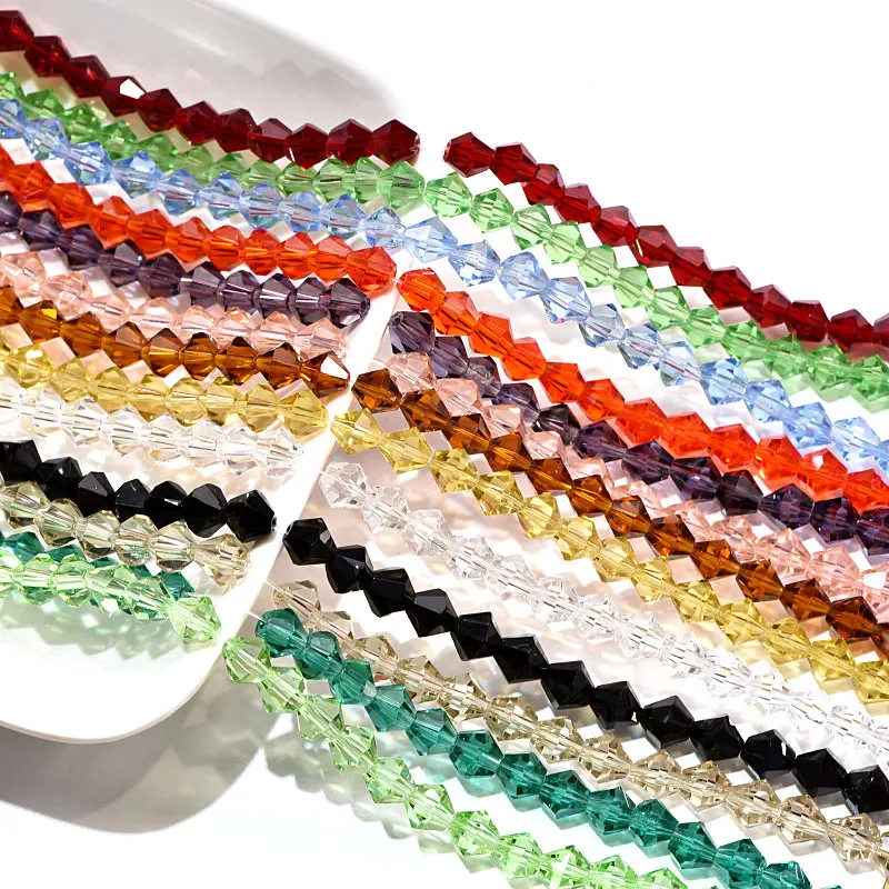 

Coolorful Glass Sew On Rhinestones Bicone Beads Crystal Sew On Rhinestones Bead Loose For Bead Jewellery B3475