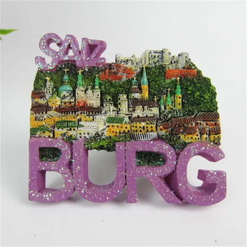 

Austria Salzburg Castle Building Souvenir Fridge Magnet