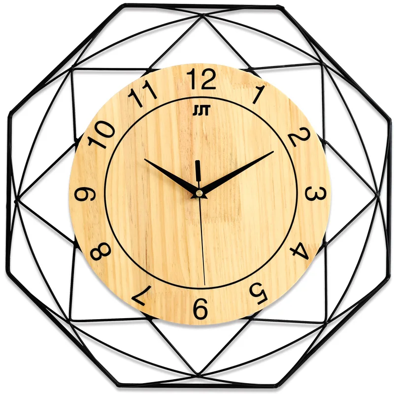 Скандинавские минималистичные креативные настенные часы для гостиной деревянные бесшумные часы Современные домашние часы модные декоративные кварцевые часы Лидер продаж