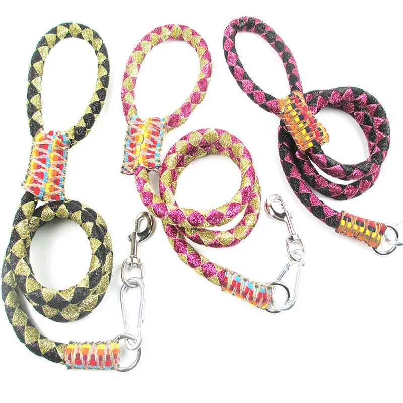 (120X1.6)CM Dog Leashes Leads Ethnic Style Solid Basic Leashesdog