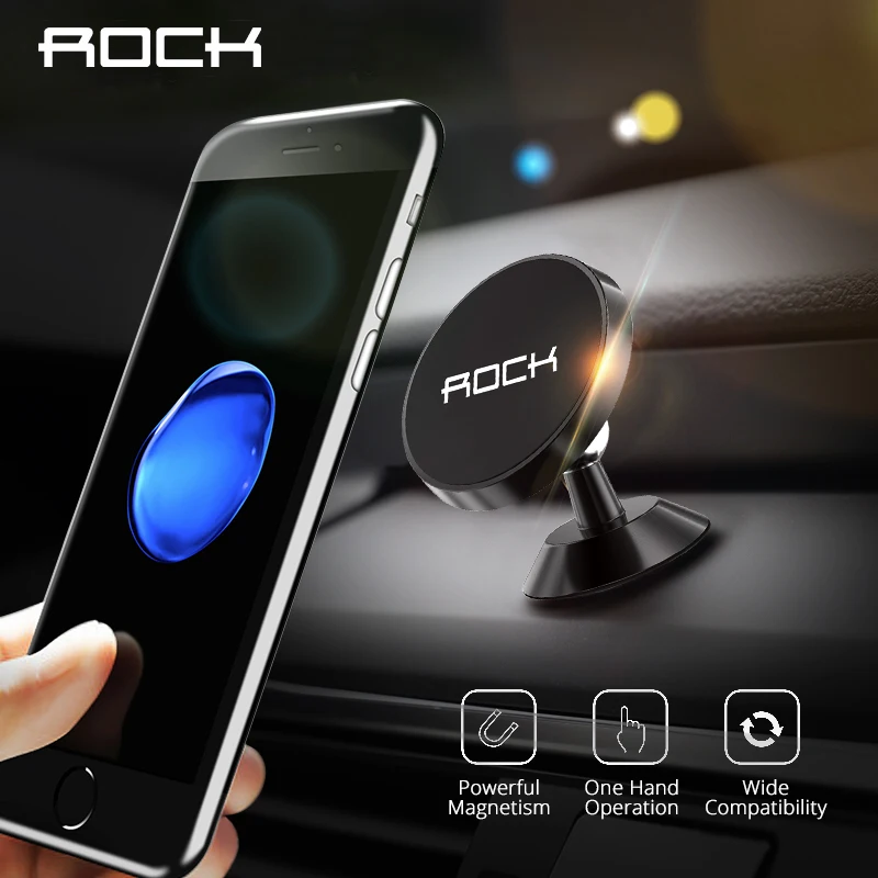 Rock магнитный автомобильный держатель для телефона iPhone X 8 7 универсальный