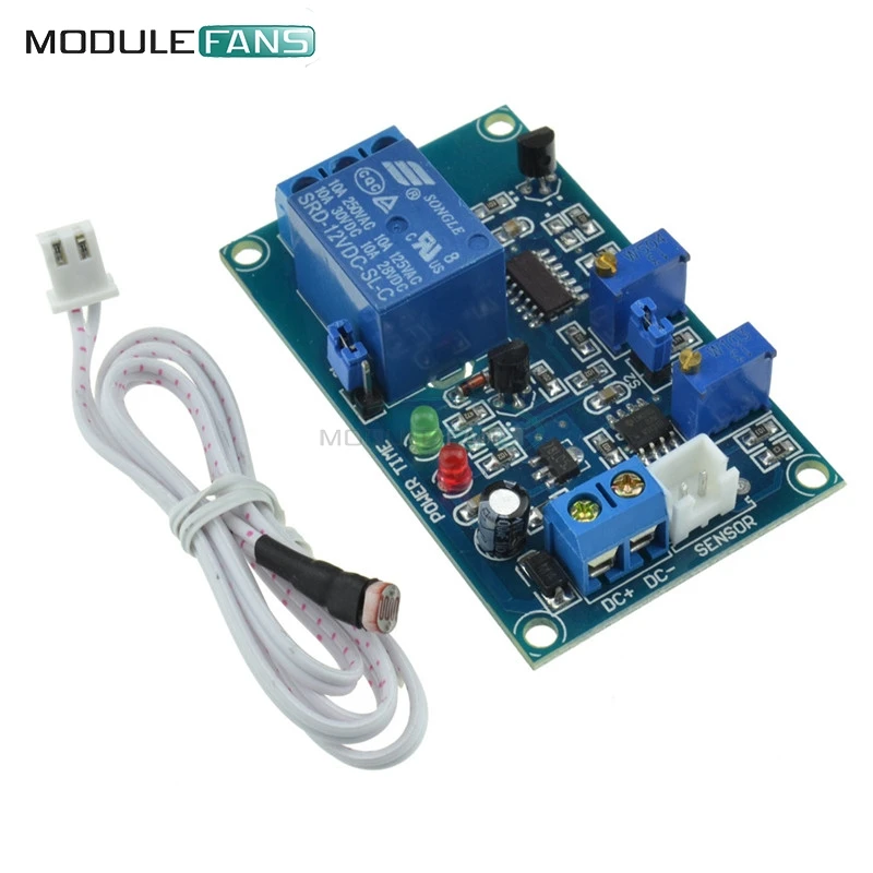12V Photoresistor Relay Module Light Brightness Sensor