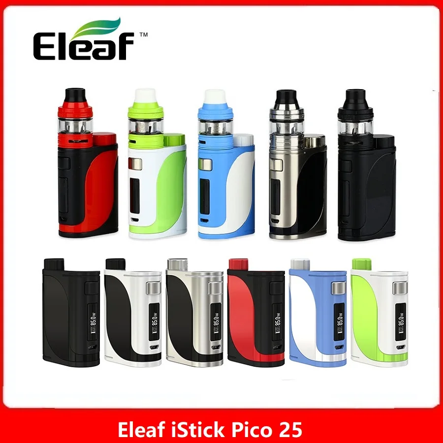 Original 85W Eleaf iStick Pico 25 Vape Kit w/ Ello Tank 2ml & HW Coil