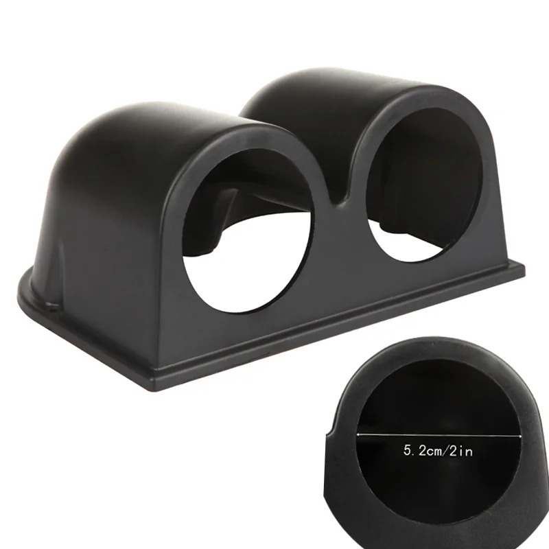 Double Dual Auto Car Gauge Meter Pod Holder Cup Mount 2" 52mmin