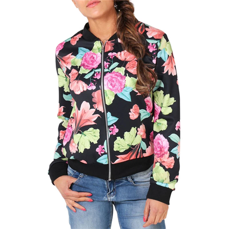 Jacket women 2019 Aliexpress pattern fashion printing jacket short paragraph small jacket vestidos BLKQQ1307