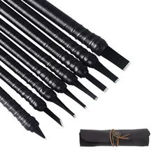 Tranvon 8/10 шт. резьба по камню Ножи резьба по дереву долотом Ножи Вольфрам Сталь деревообрабатывающий набор резиновых штампов ручной инструмент