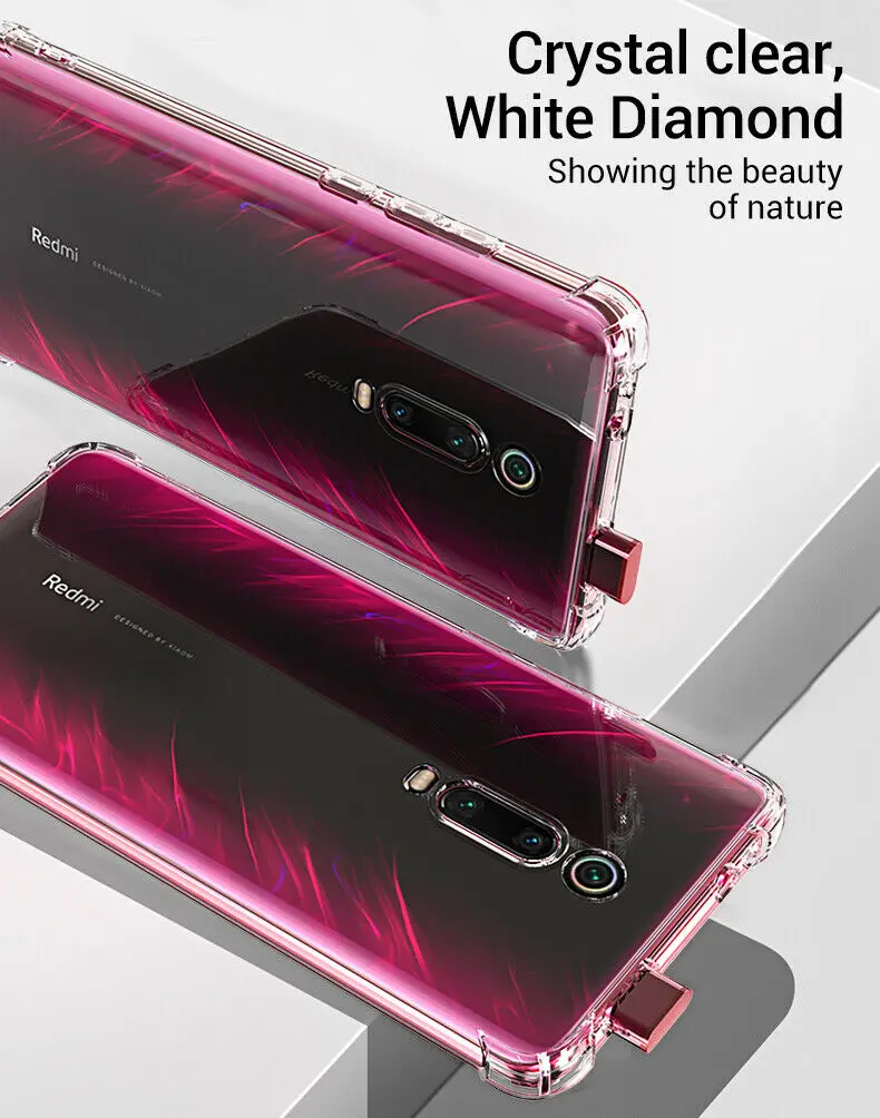 Xiao mi Red mi K20 Pro Чехол s прозрачный силиконовый чехол из ТПУ чехол Xiao mi 9 SE 9T красный mi 5 Plus 5A 6A 7A Note 7 6 5 4 4X mi A2 Lite чехол