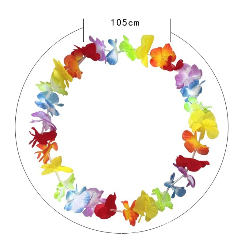 Hawaii dekoration Petal Leis вечерние пляжные Цветочные Гавайские платья ожерелье венок Гавайские вечерние украшения
