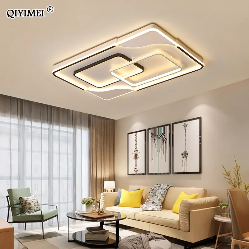 

Modern Square Led Ceiling lamps For Living Room Bedroom Dining Room Light Fixtures Lustres Lampadari dero