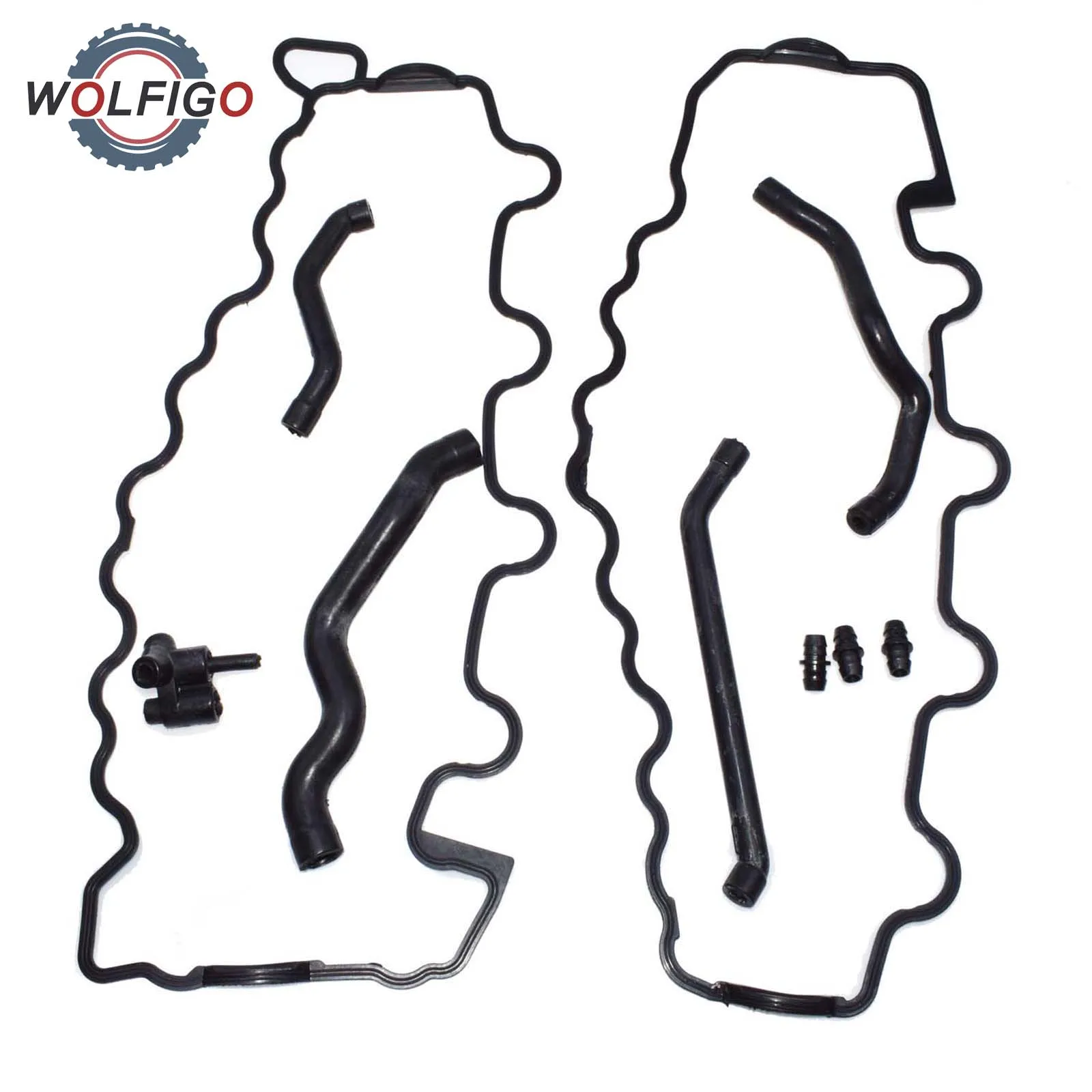 WOLFIGO 10 шт. картера двигателя Дыхательный Шланг и прокладка крышки клапана для