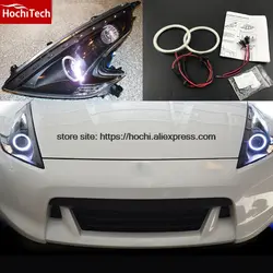 HochiTech ультра ярких Белый светодиодный глаза ангела 2000LM 12 В halo Кольцо Комплект дневного света DRL Для Nissan 370Z 2009 -2015