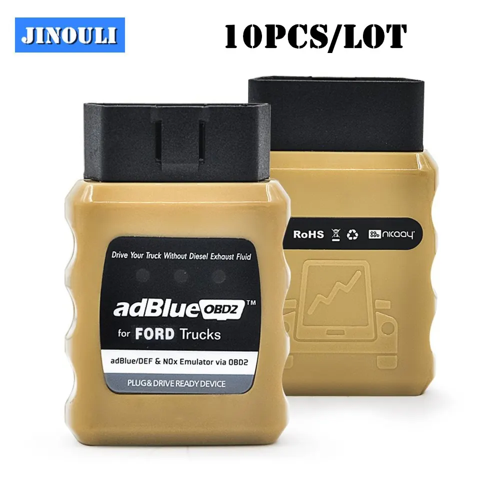 10pcs DHL Free Emulador de Adblue Emulator AdblueOBD2 For Ford Trucks Scanner Diesel Heavy Duty Truck Scan Tool OBD2 Plug Drive |