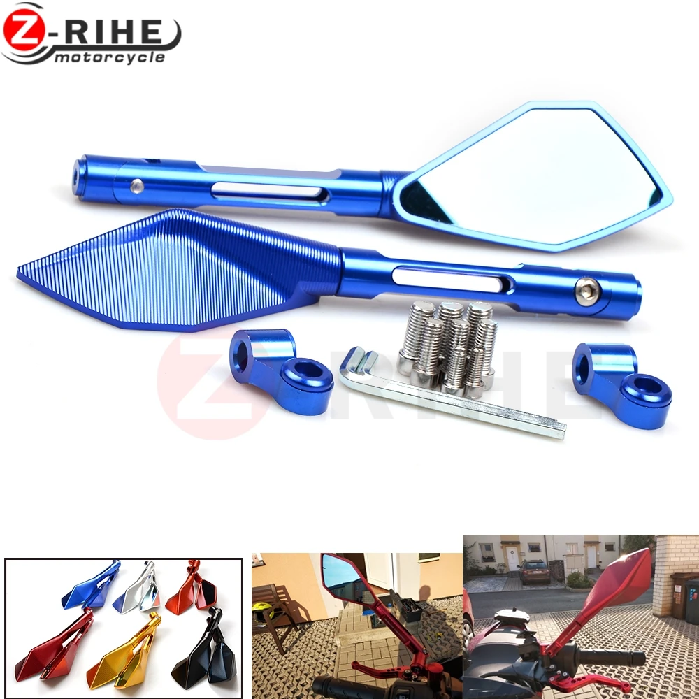 

20.Motorcycle moto rbike moto mirrors CNC side mirror aluminum mirror for yamaha mt09 mt10 mt07 Tmax 500 Tmax 530 KTM RC 125 200