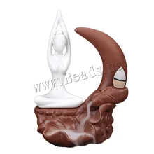 Creative Yoga Girl Censer Smoke Waterfall Backflow Incense Burner Ceramic Incense Holder Censer Use In Home Office Teahouse